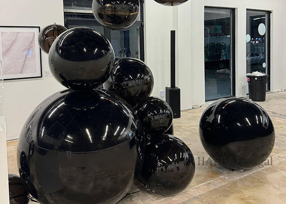 Custom Party Wedding Decoration Big Chrome Shiny Mirror Balls Polishing Sphere Inflatable Balls for Sale