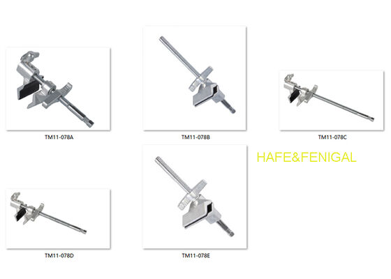 Long Jaw Clamp (Assorted Sizes)– 5/8" Pin, Film Production Rigging Accessory, Aluminum/Steel