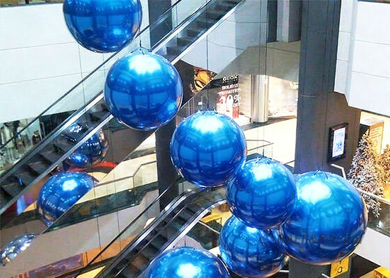 0.8mm PVC Reflective Mirror Balloons Suitable For Hanging Decorations In Shopping Malls