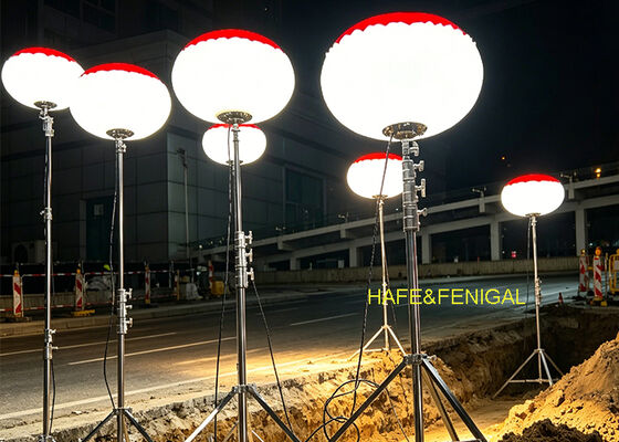 Sun SP Series Balloon Light with 360° Diffused Illumination, IP65 Protection, and Stepless Dimming Control