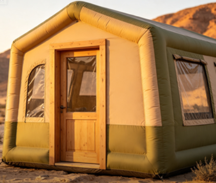 Lightweight Inflatable Air Tent with Quick Setup and Double-layer Design for Outdoor Camping