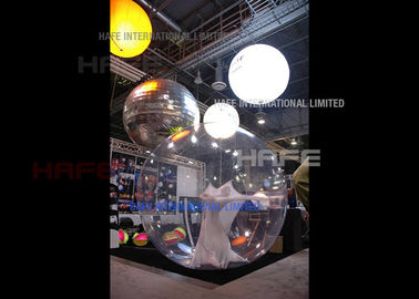 Glow / Flash Flying Helium Balloon Lights PVC Logo Outside Spheres Advertising Inflatable