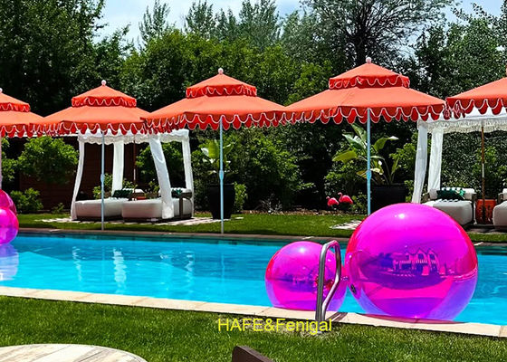 1m 1.2m Violet PVC Mirror Balloon for Pool Party Decoration