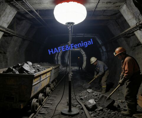 ضوء البالون للسلامة والإنقاذ 400 واط ضوء الطوارئ المحمول 70 × 40 سم للتنفيذ السريع