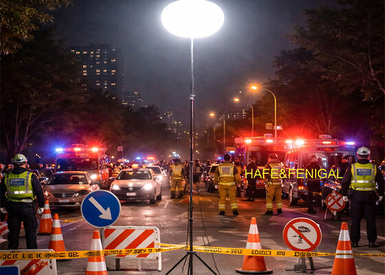 مصابيح البالون الآمنة LED 400w مثبتة على ثلاثية قابلة للتعديل للاستجابة السريعة