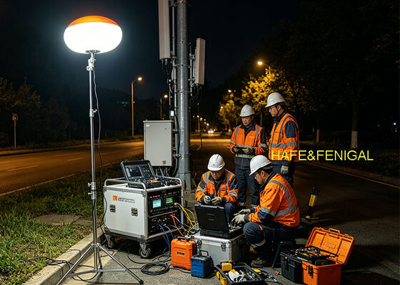 إضاءة بالون LED محمولة SUN LED80SP بإضاءة LED خالية من الوهج بقوة 80 واط وتوافق طاقة التيار المتردد/المستمر للعمل المتنقل