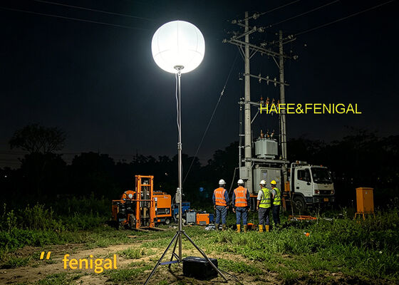 ضوء البالون LED يعمل بالبطاريات 400W للعمليات الصامتة خارج الشبكة