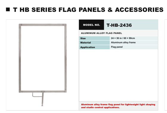 THB Series Flag Panel with Precision Light Control and Effortless Height Adjustment Using Aerospace-Grade Alloys