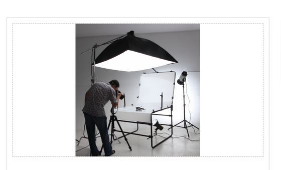 T-M18-2000B طاولة تصوير سطح المكتب 1m × 2m مع خلفية منحنية سلسة لتدفق عمل التجارة الإلكترونية الفعال